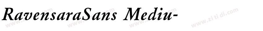 RavensaraSans Mediu字体转换